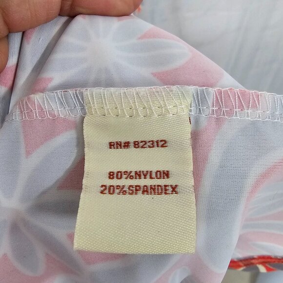 Aryeh Peach Gray Geometric True Wrap Mini Dress Boho Retro M - Picture 10 of 12